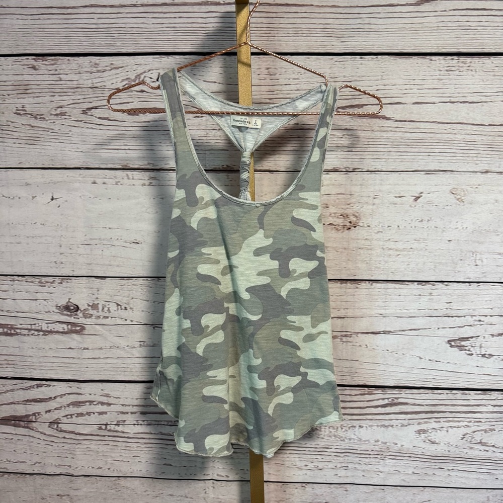 Abercrombie & Fitch Camo Racerback Tank Top
